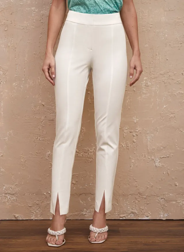 Laura Petites City Fit Slit Hem Pants