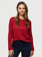 Boat Neck Pull Over Sweater