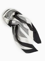 Houndstooth Motif Scarf