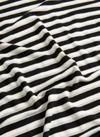 3/4 Sleeve Stripe Print Top