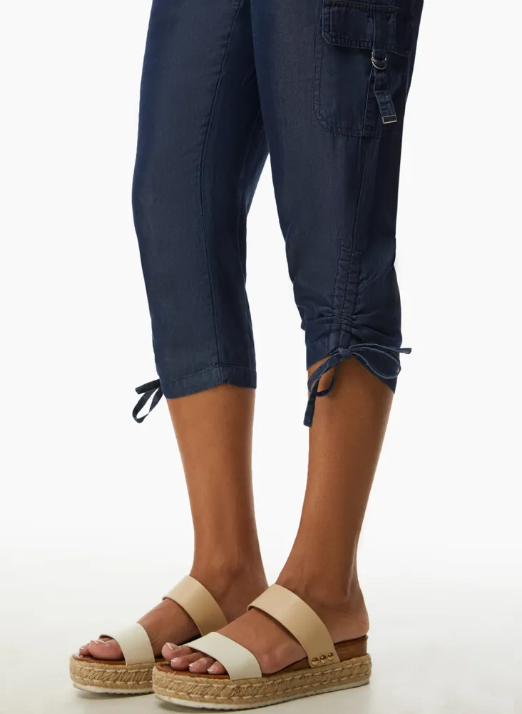 Pull-On Tencel Capris