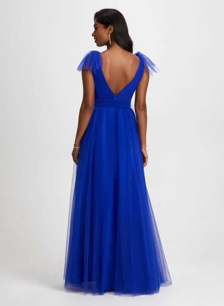 Bow Detail Sleeveless Gown