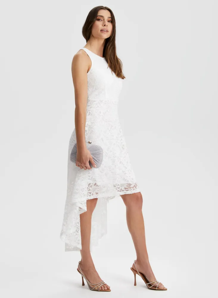 Lace High-Low Dress