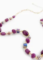 Long Mixed Bead Necklace