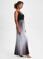 Long Pleated Dress