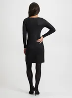 Stud Detail Sweater Dress