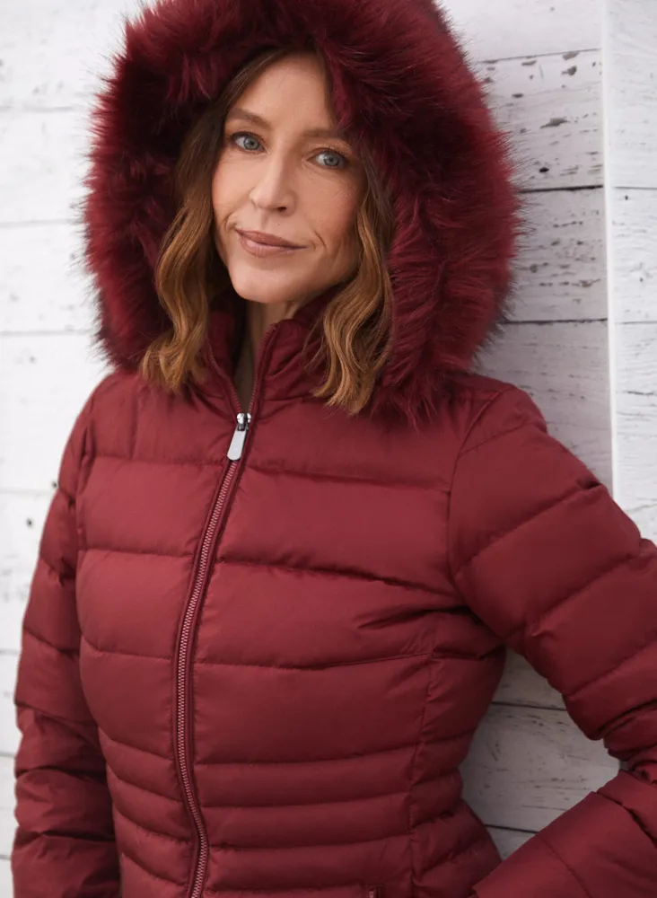 Laura Petites Down Blend Quilted Coat | Hillcrest Mall
