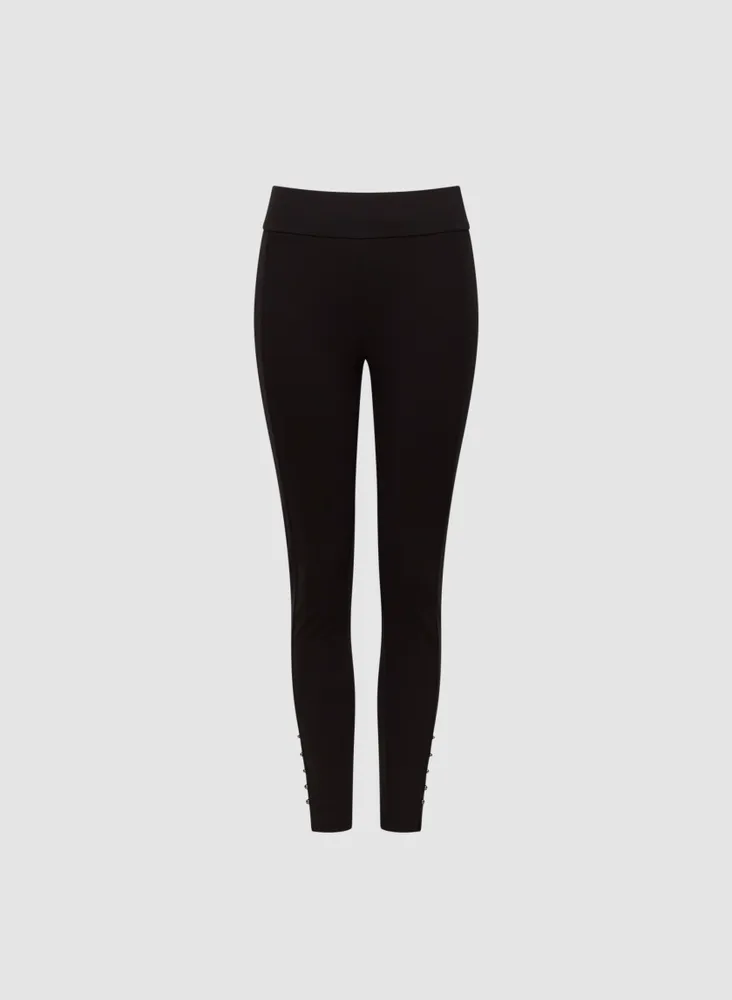 Pull-On Pearl Detail Leggings