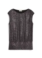 Metallic Sleeveless Top