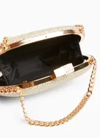 Oval Chain Link Detail Clutch