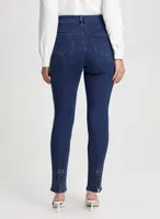 Bow Detail Straight Leg Jeans