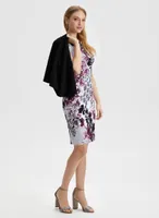 Floral & Paisley Print Sheath Dress