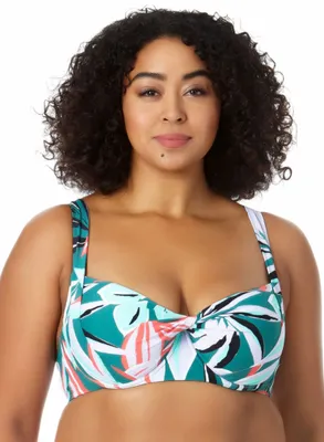Anne Cole - Tropical Print Bikini Top