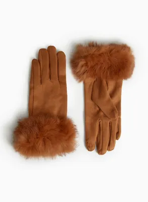 Genuine Fur Cuff Gloves