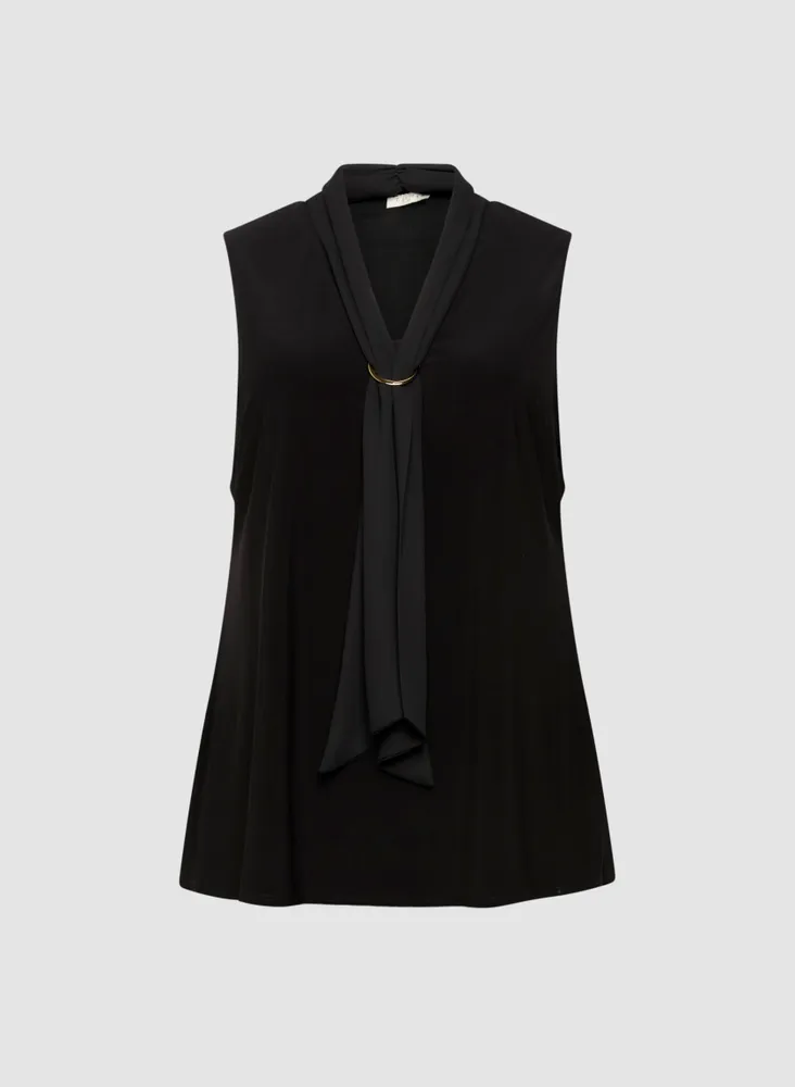 Chiffon Tie Detail Sleeveless Top