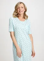 Heart Print Nightgown