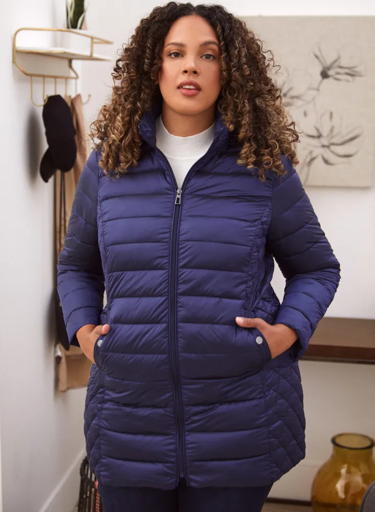 Recycled Packable Quilted Coat