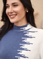 Two-Tone Ottoman Sweater