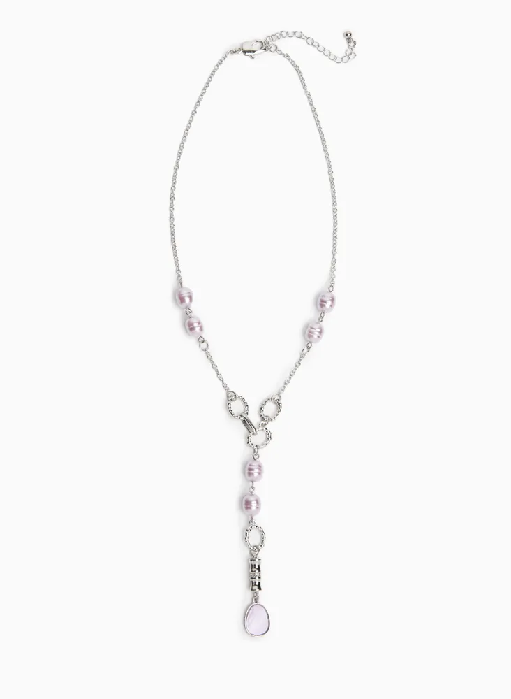 Pearl & Pendant Y Necklace