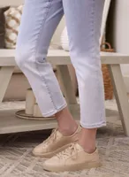 Ombré Pull-On Ankle Jeans