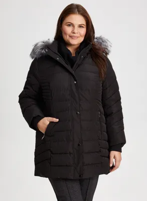 Quilted Recycled Vegan Down Coat