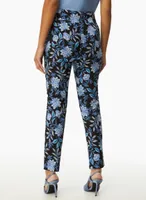 Floral Print Slim Leg Pants