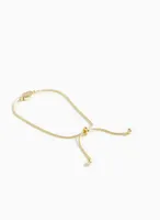 Rectangular Bead Snake Chain Bracelet