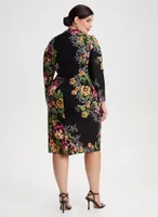 Floral Print Long Sleeve Dress