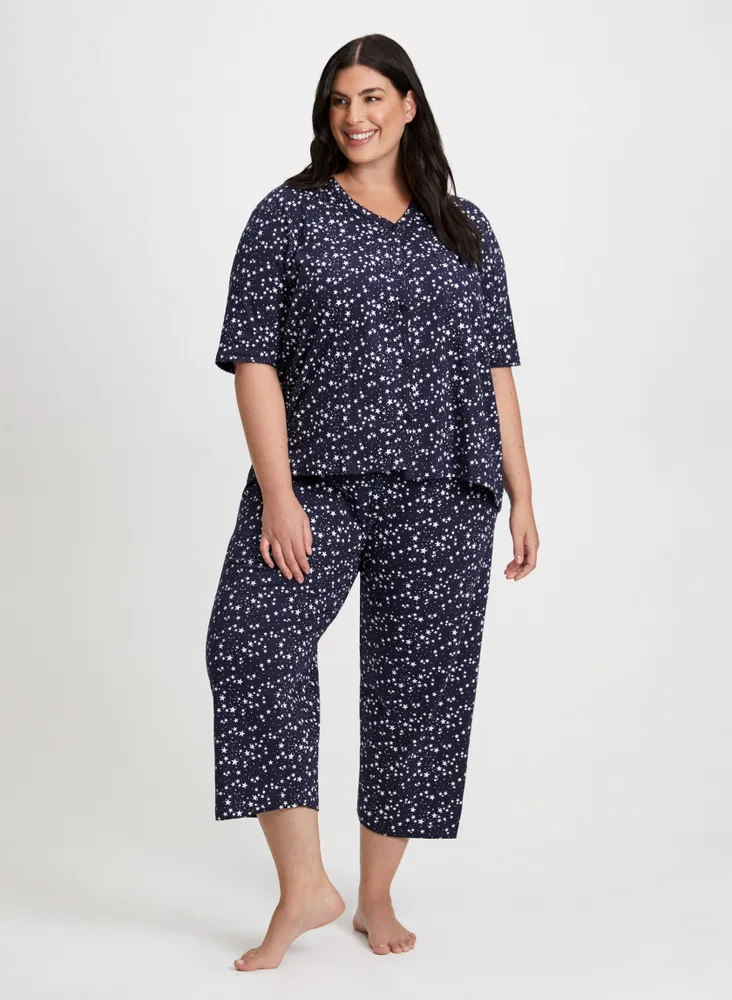 Star Motif Pyjama Set