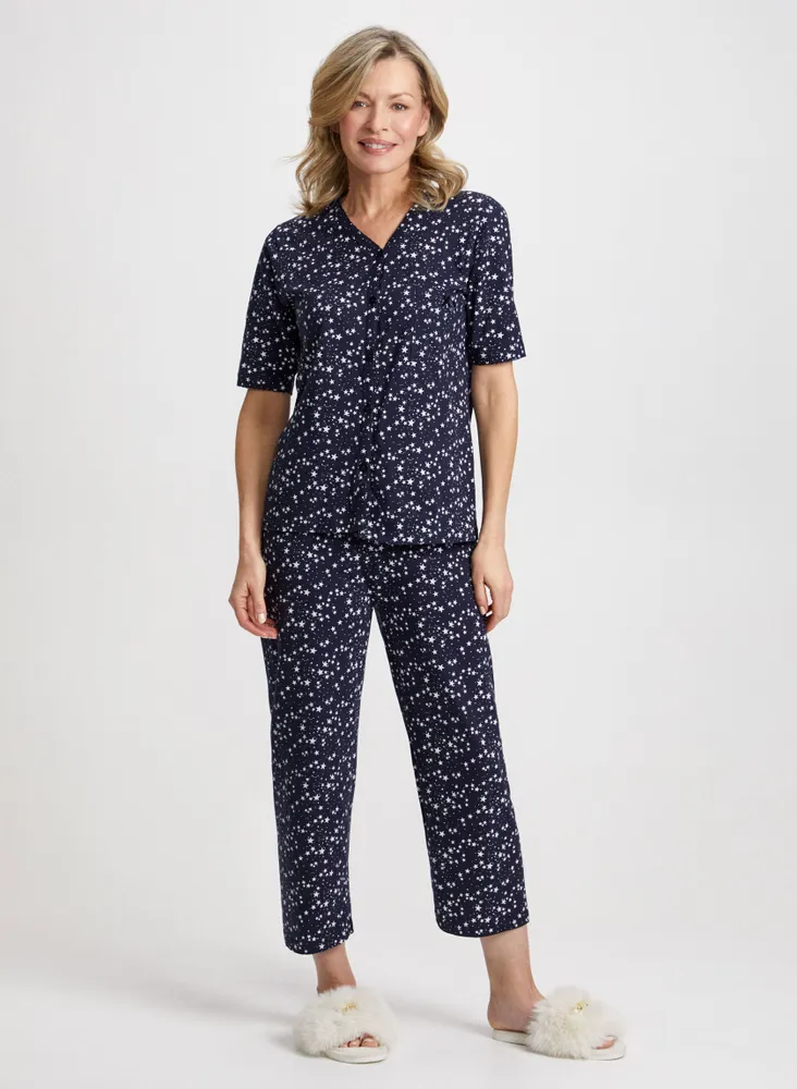 Star Motif Pyjama Set