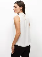 Pearl Embellished Sleeveless Top
