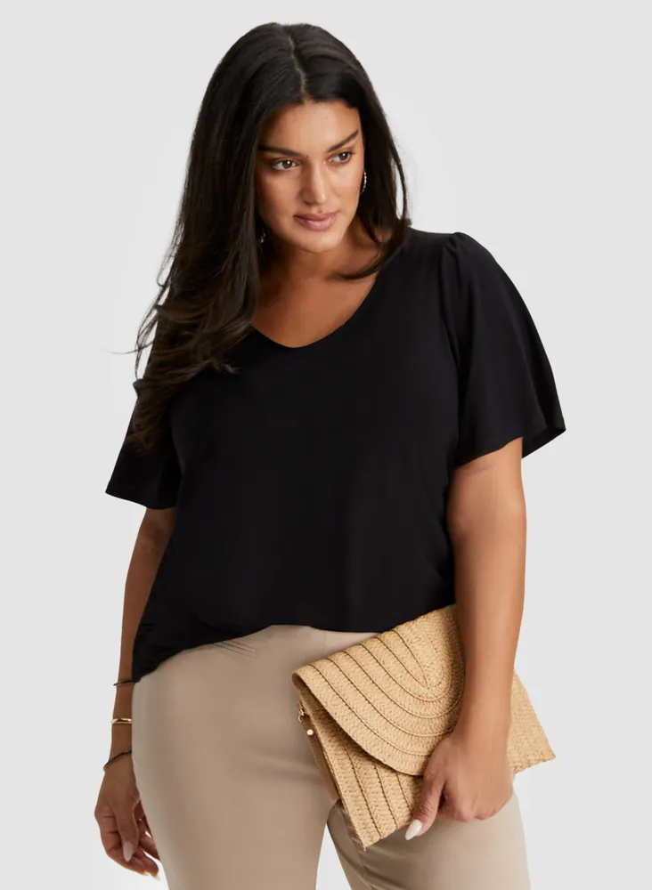 Flutter Sleeve Top