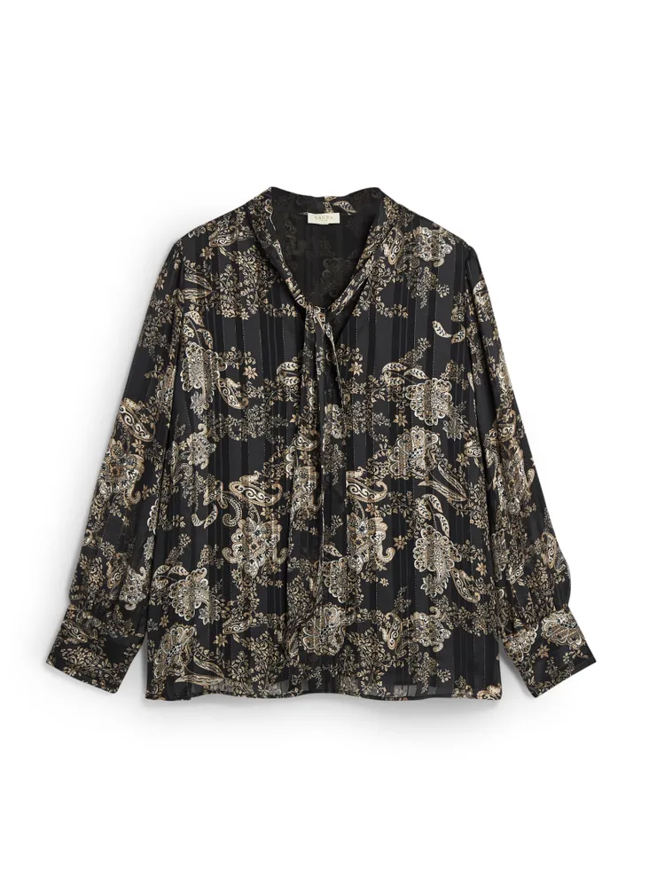 Paisley Print Blouse