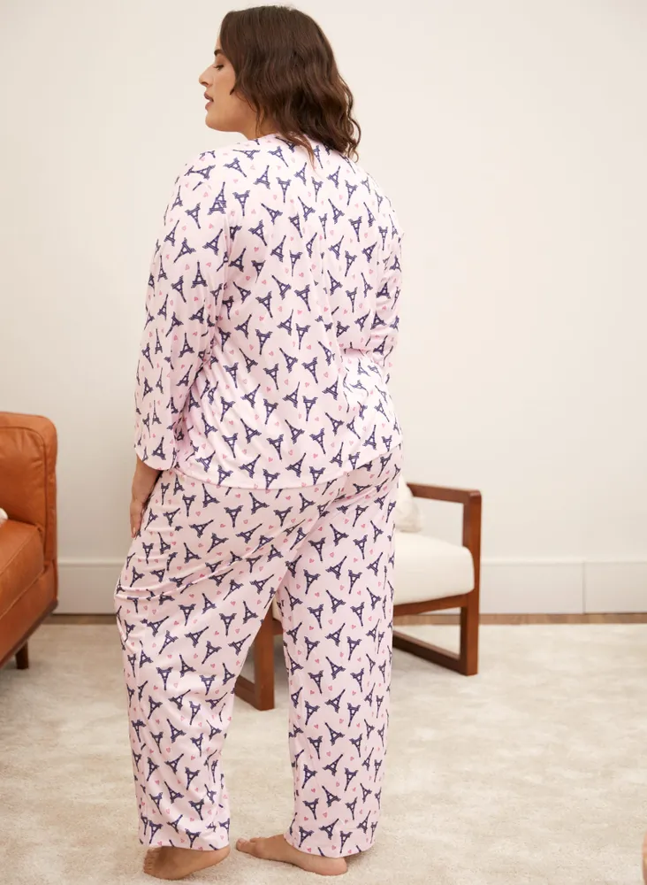 Paris Print Pyjama Set