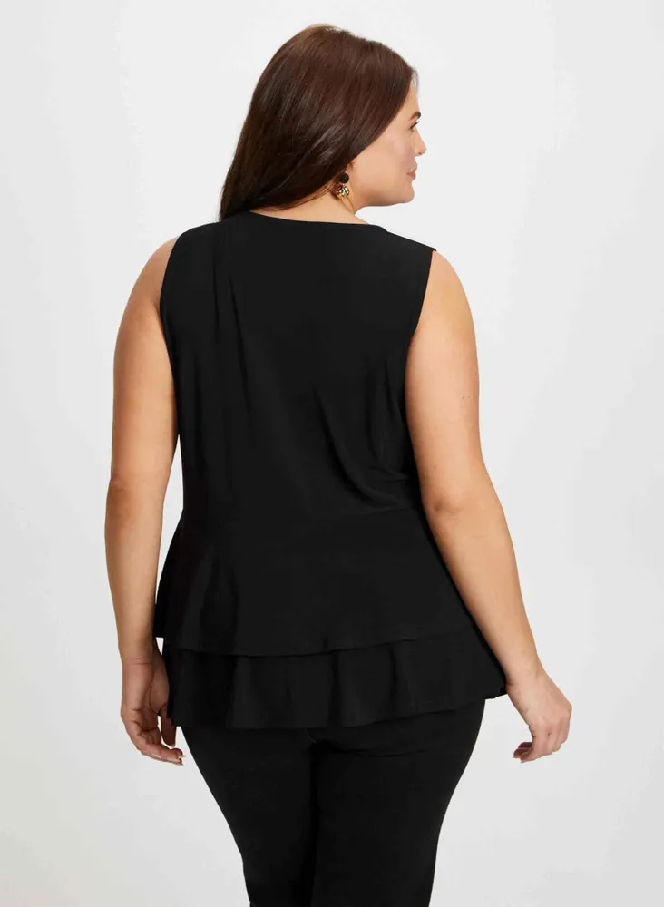 Sleeveless Peplum Top