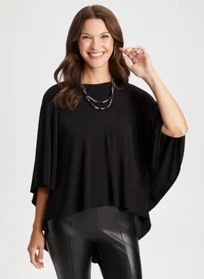 High-Low Poncho Top
