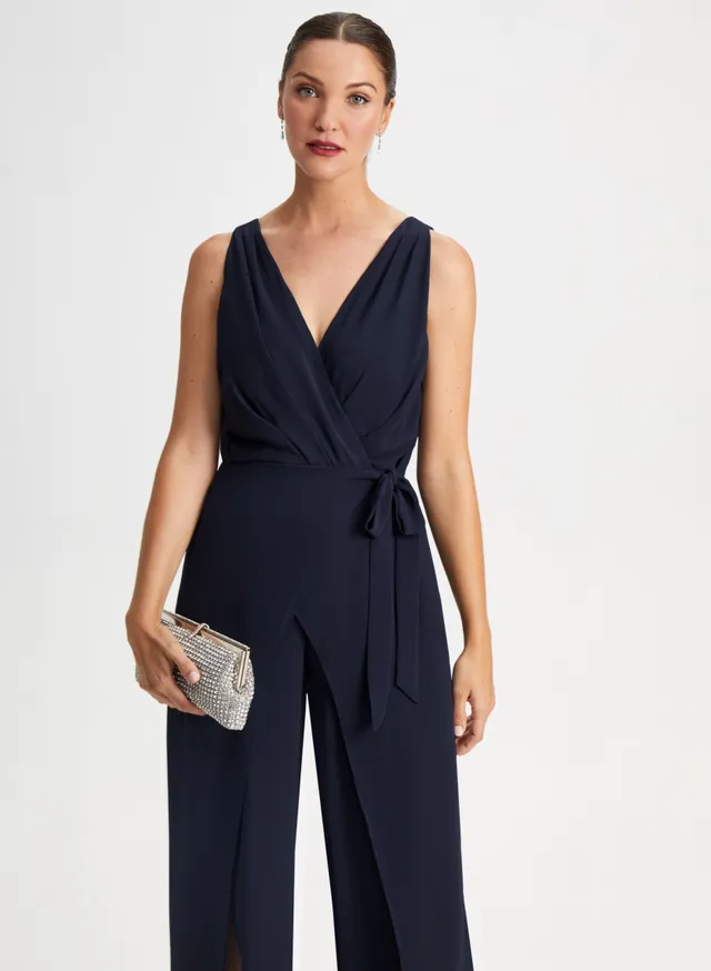 Sash Detail Wide Leg Jumpsuit