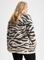 Zebra Print Cardigan