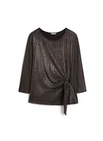 3/4 Dolman Sleeve Glitter Top