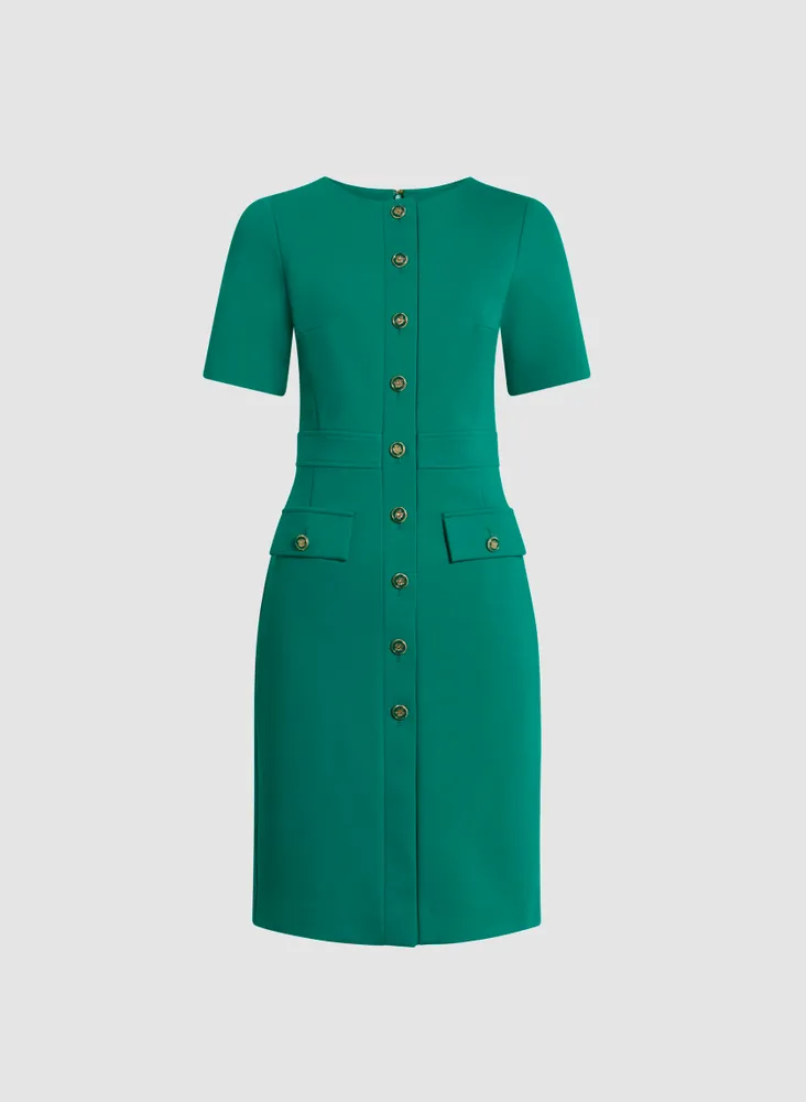 Button-Down Sheath Dress