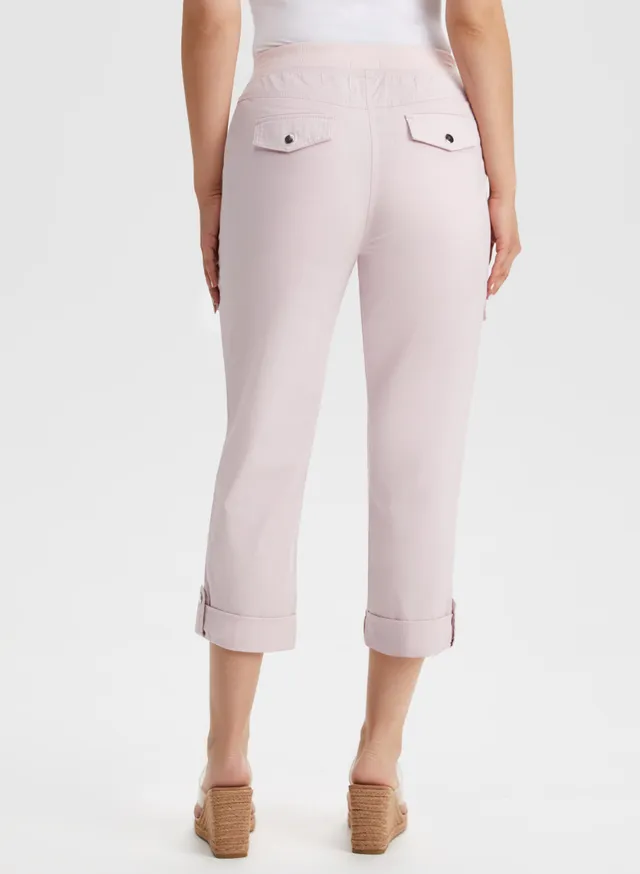 Laura Cotton Capri Cargo Pants