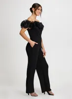 Organza Ruffle Detail Jumpsuit