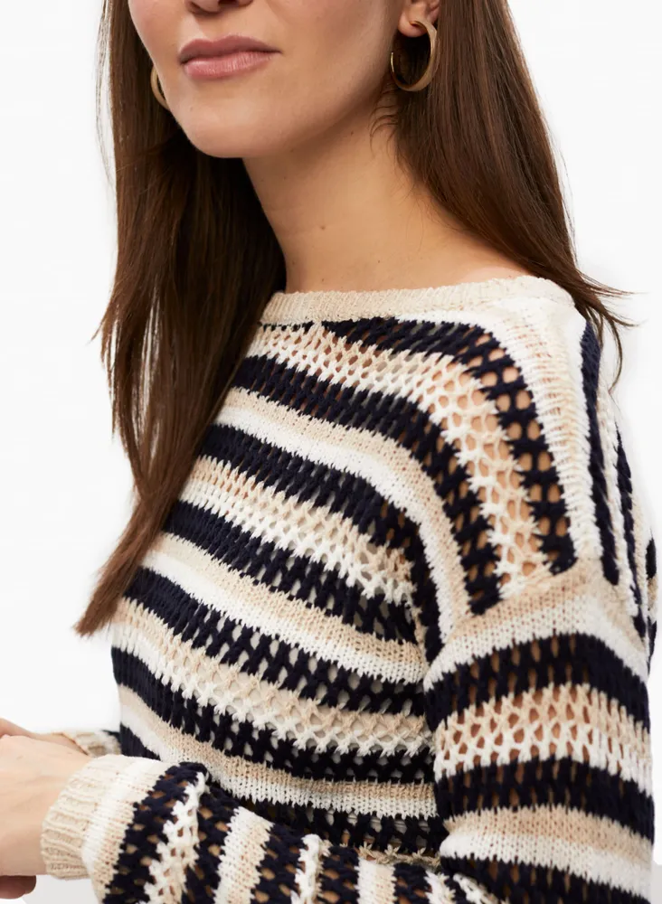 Laura Stripe Print Sweater