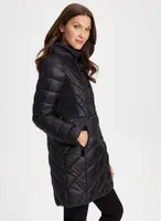 Packable Quilted Vegan Down Coat