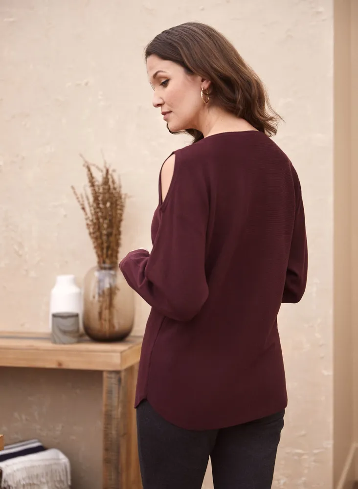 Cold Shoulder Sweater