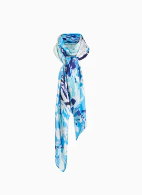Abstract Motif Oblong Scarf