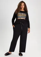 Pull-On Wide Leg Pyjama Pants