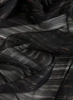 Metallic Stripe Detail Scarf