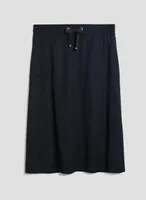 Tencel Pull-On Midi Skirt