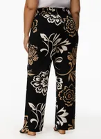 Floral Print Wide Legs Pants